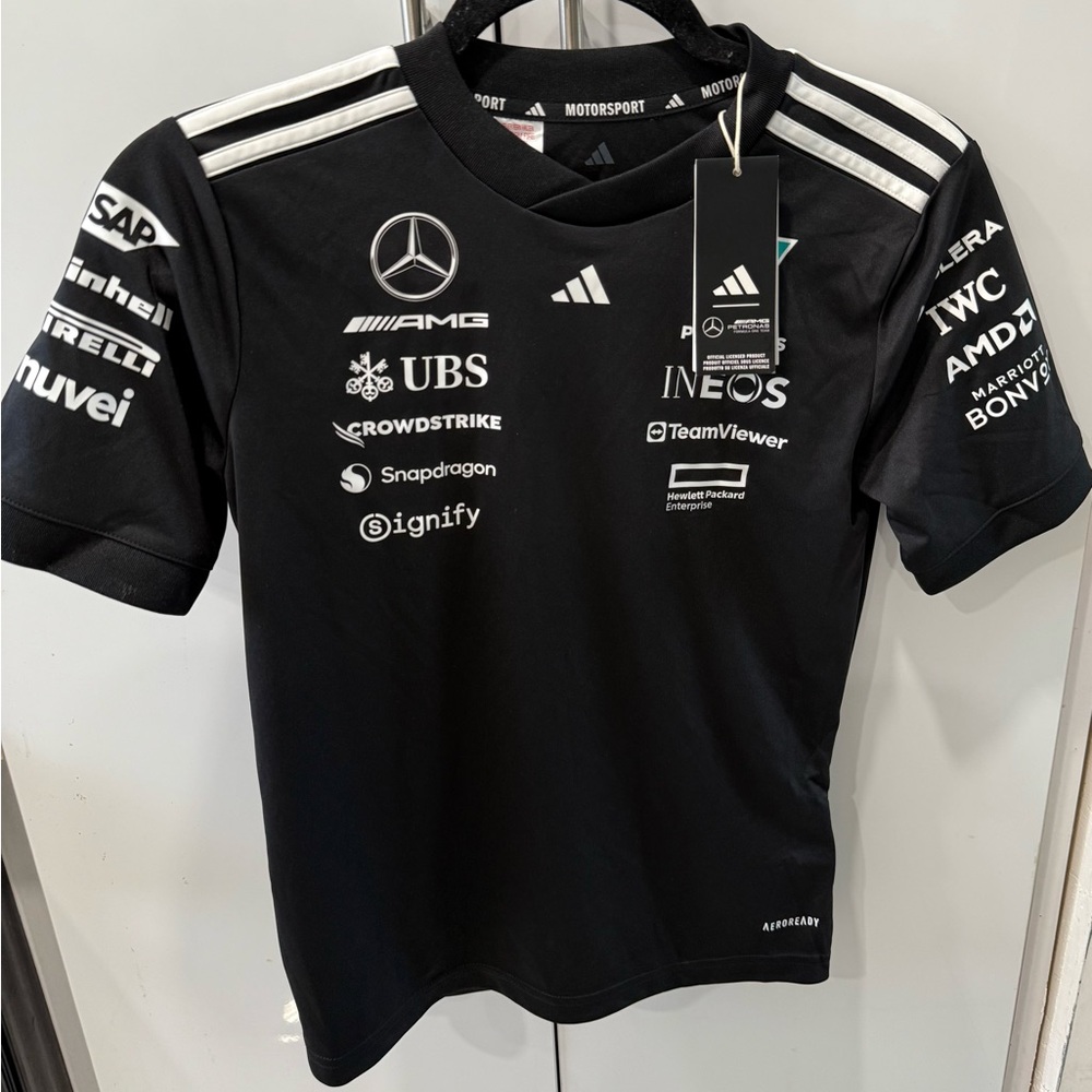 Adidas Black Kids Motorsport Tee